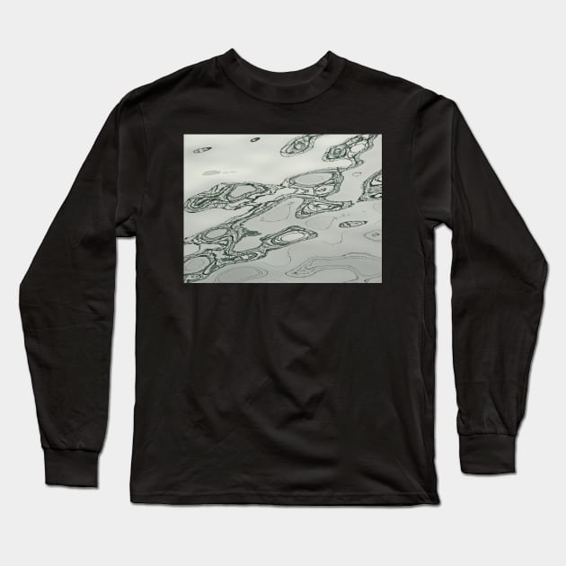 Fluid Art III Long Sleeve T-Shirt by AlexaZari